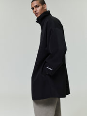 Sporty Nylon High Neck Jacket
